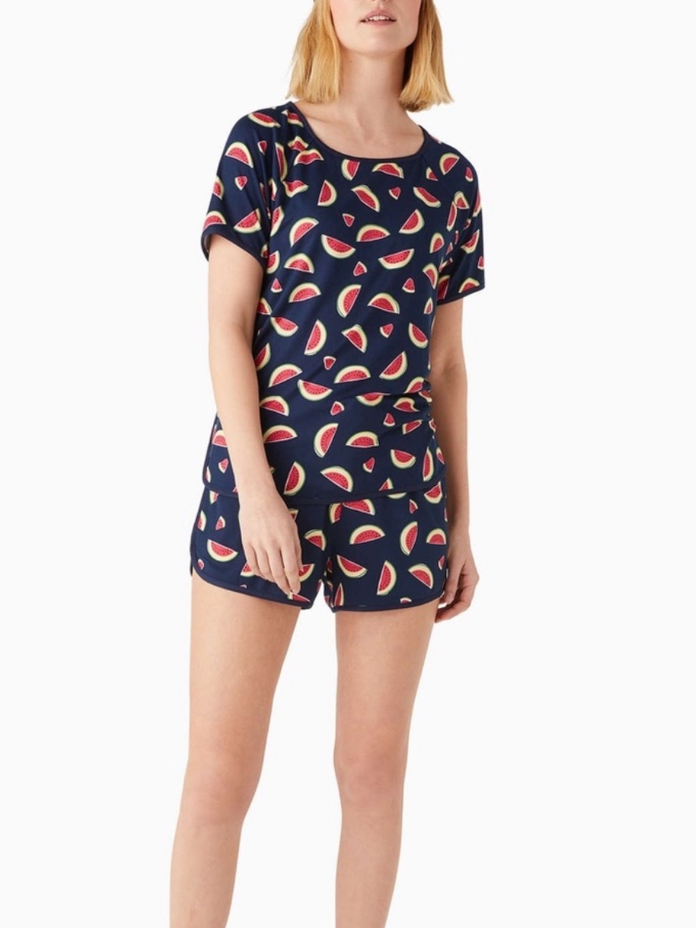 NWT Kate Spade Watermelon Short Pajama 2 Piece Set Size L